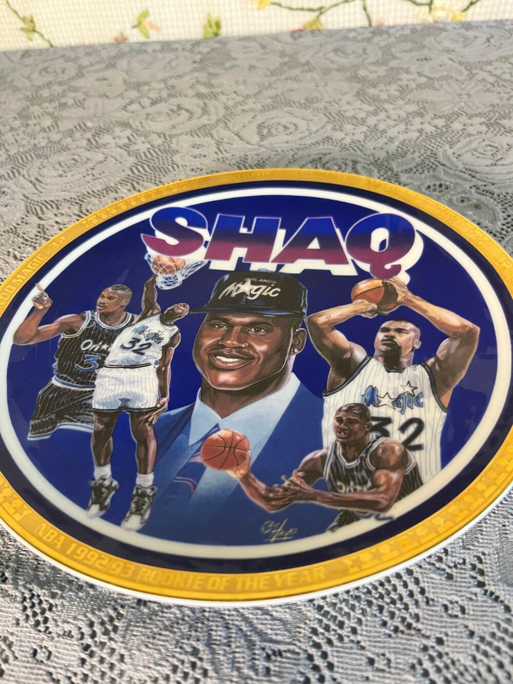 Shaquille O'Neal 1992/93 Rookie of the Year Sports Impressions Collector Plate